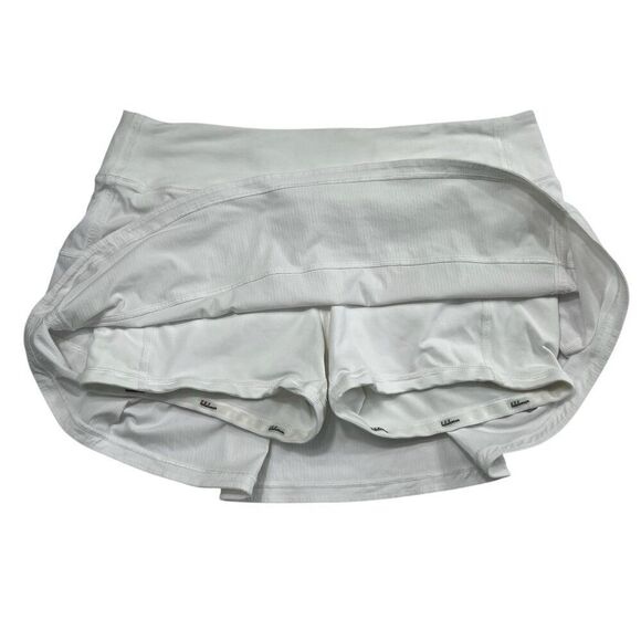 Lululemon Pace Rival Skirt 4 Way Stretch 13" White Size 8 - Picture 4 of 9